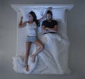 Sleeping with a snorer Royalty Free Stock Photo