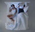 Sleeping with a snorer Royalty Free Stock Photo