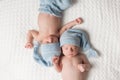 Sleeping Twin Baby Boys