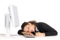 Sleeping worker Royalty Free Stock Photo