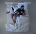 Sleeping with a snorer Royalty Free Stock Photo