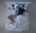 Sleeping with a snorer Royalty Free Stock Photo