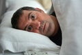 Sleeplessness man Royalty Free Stock Photo