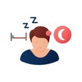 Sleepwalking flat icon