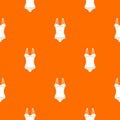 Sleepwear pattern vector orange
