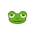 Sleepy Frog icon isolated on white background Royalty Free Stock Photo