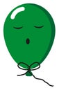 Sleepy green balloon, icon