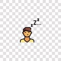 sleepy icon sign and symbol. sleepy color icon for website design and mobile app development. Simple Element from ethics