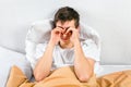 Sleepy Young Man Royalty Free Stock Photo