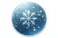 Sleet Icon With Mix Of Blue Raindrops And White Snowflakes To Represent Frozen Precipitation. Generative AI