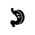 Sleeve gastrectomy line icon. Isolated vector element.