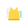 Sleeveless shirt flat icon