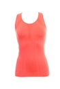 Sleeveless sports top isolated. women`s clothing for active spor