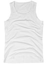 Sleeveless unisex shirt isolated on white Royalty Free Stock Photo