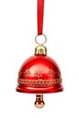 sleigh bell isolated on white background, AI Generative.