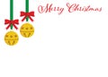 Sleigh Jingle Bells Merry Christmas on a White Background to Add Your Text or Photo