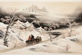 Sleigh Rides in Snow - Generative AI