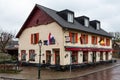 Slenaken, Limburg, The Netherlands - Hotel de la frontiere facade in the village Royalty Free Stock Photo