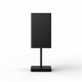 Minimalistic Black Square Lamp On White Background