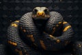 Slender Snake reptile mockup. Generate Ai