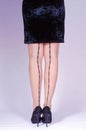 Slender womans legs