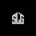 SLG letter logo design on BLACK background. SLG creative initials letter logo concept. SLG letter design.SLG letter logo design on Royalty Free Stock Photo