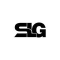 SLG letter monogram logo design vector Royalty Free Stock Photo