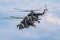 Czech Air Force Mil Mi-24V Hind 7360 attack helicopter display at SIAF Slovak International Air Fest 2019