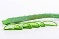 a Slice Aloe Vera a very useful herbal medicine for skin care and hair care