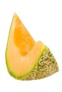 Slice of Australian rockmelon Royalty Free Stock Photo