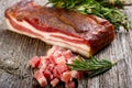 Slice bacon Royalty Free Stock Photo