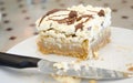 Slice of banoffi pie Royalty Free Stock Photo