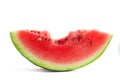 Slice of bitten watermelon Royalty Free Stock Photo