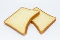 Slice of bread closeup detail food isolated