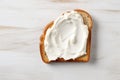 Slice bread cream cheese. Generate Ai