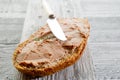 Slice bread with patÃÂ©