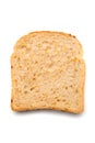 Slice of bread with spread on top Royalty Free Stock Photo