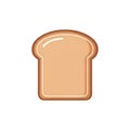 Slice of Bread Vector Illustration Royalty Free Stock Photo
