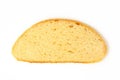 Slice of bread on white background Royalty Free Stock Photo