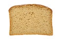 Slice of brown bread with clipping paths