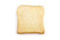 A piece of bread isolate a slice of white bread isolated on background