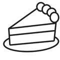 Slice of cake cake party birthday celebration