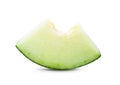 Slice cantaloupe melon on white background Royalty Free Stock Photo