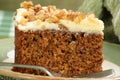 Slice of carrot cake Royalty Free Stock Photo