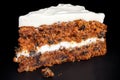 Slice of carrot cake Royalty Free Stock Photo