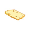 slice cheese cartoon vector illustration