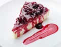 Slice of cheesecake Royalty Free Stock Photo