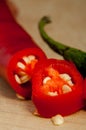 Slice chilli pepper Royalty Free Stock Photo