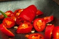 Slice chilli pepper Royalty Free Stock Photo