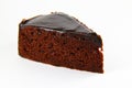 Slice of chocolate cream cake Royalty Free Stock Photo